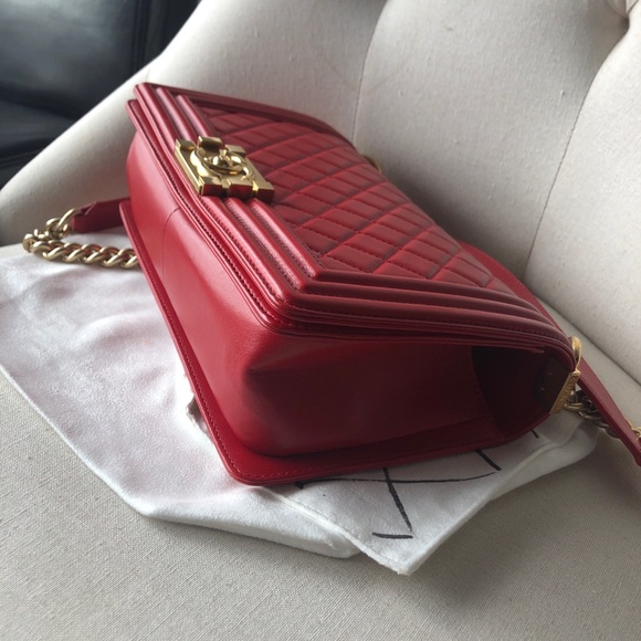 SOLD-Chanel boy bag old medium - Picture 12 of 14